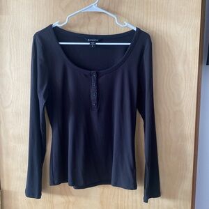 Athleta Black Henley